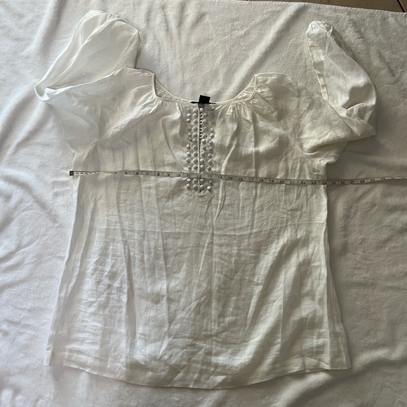 GRACE ELEMENTS LINEN TOP - Picture 4 of 7